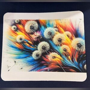 Beautiful dandelion print mouse pad